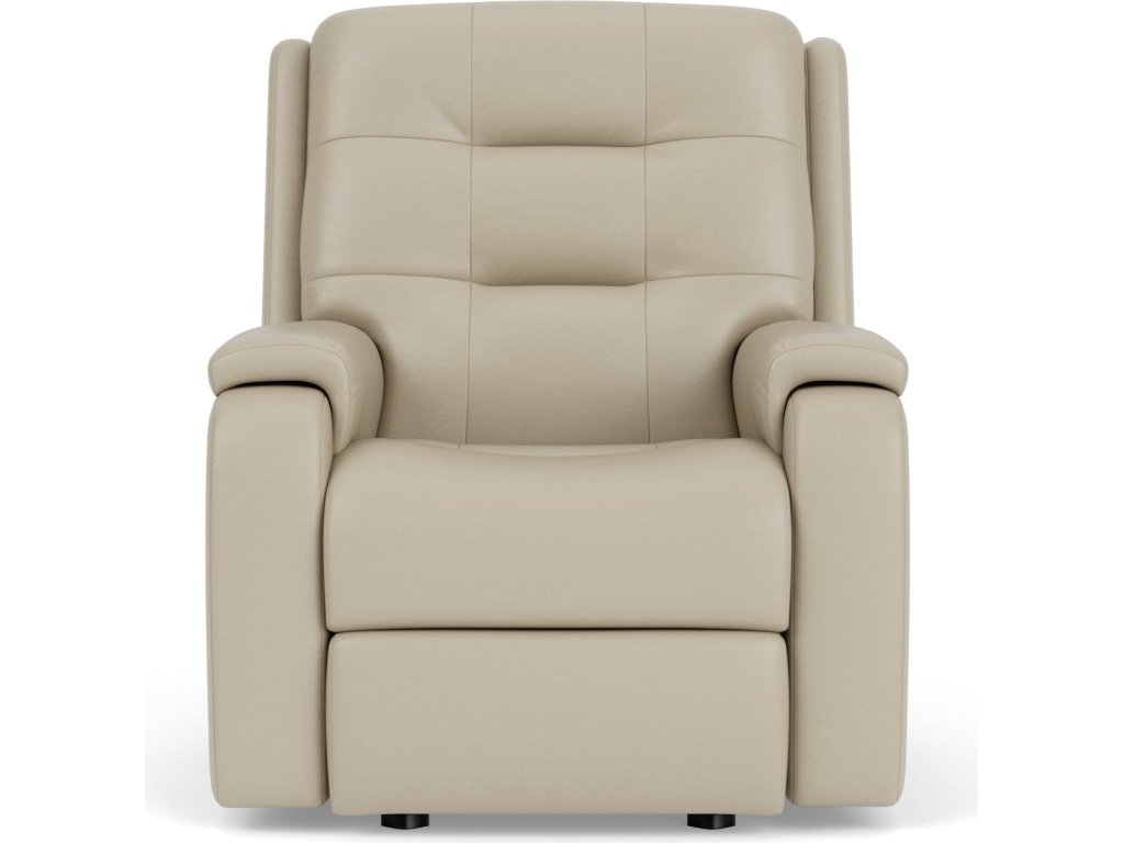 Arlo Leather Power Rocking Recliner with Power Headrest & Lumbar - image 4