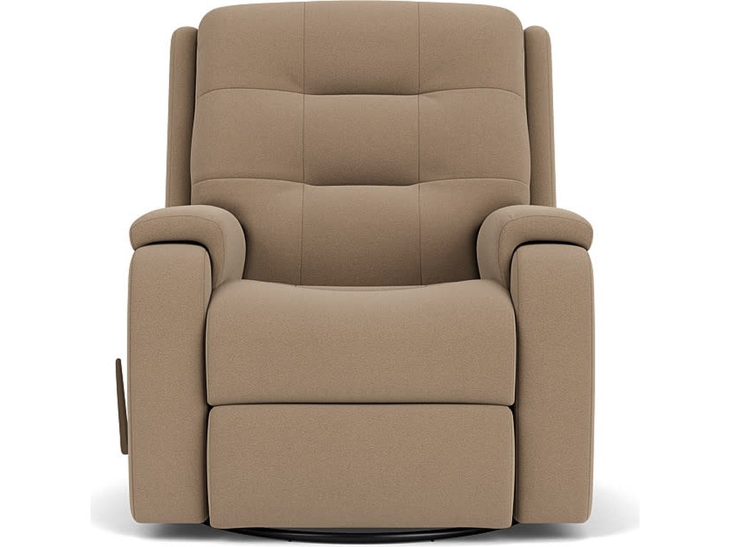 Arlo Leather Swivel Gliding Recliner - image 1