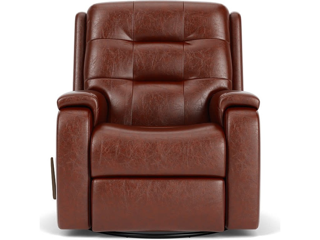 Arlo Leather Swivel Gliding Recliner - image 4