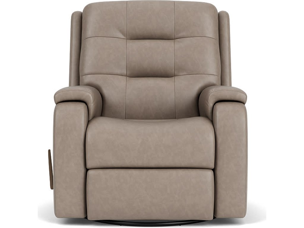 Arlo Leather Swivel Gliding Recliner - image 5