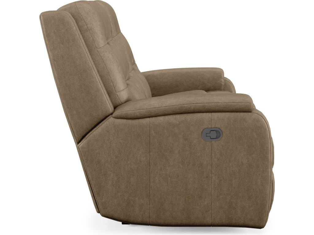 Arlo Leather Reclining Loveseat with Console - image 2