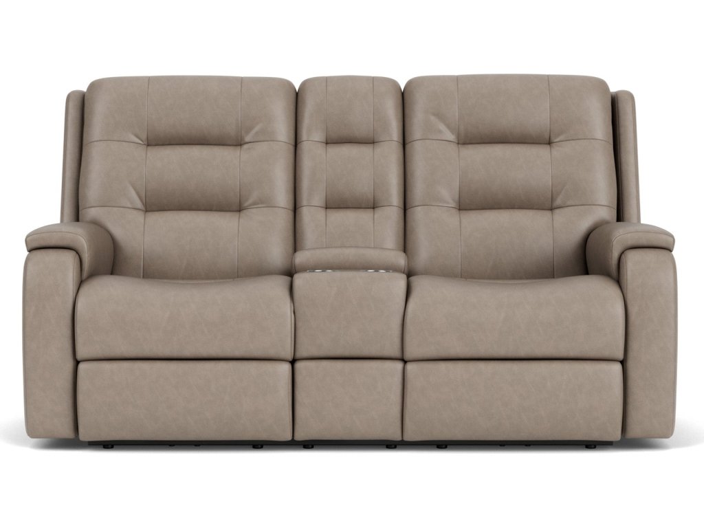 Arlo Leather Reclining Loveseat with Console - image 5