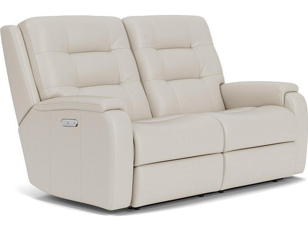 Arlo Leather Power Reclining Loveseat with Power Headrests - main image