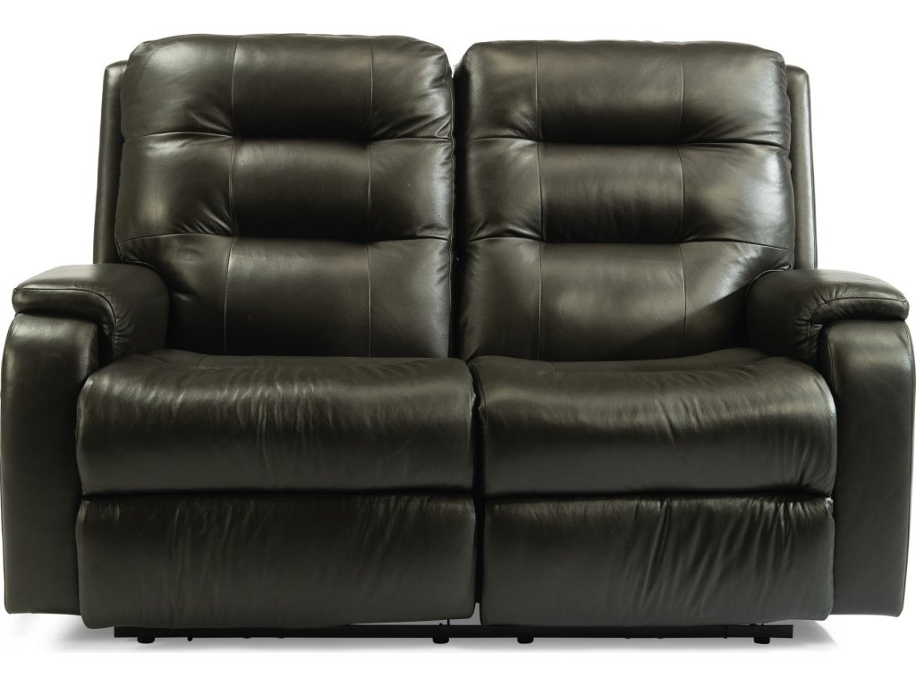 Arlo Leather Reclining Loveseat - image 1