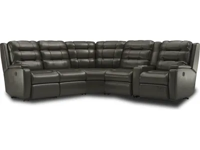 Arlo Leather Power Reclining Sectional
