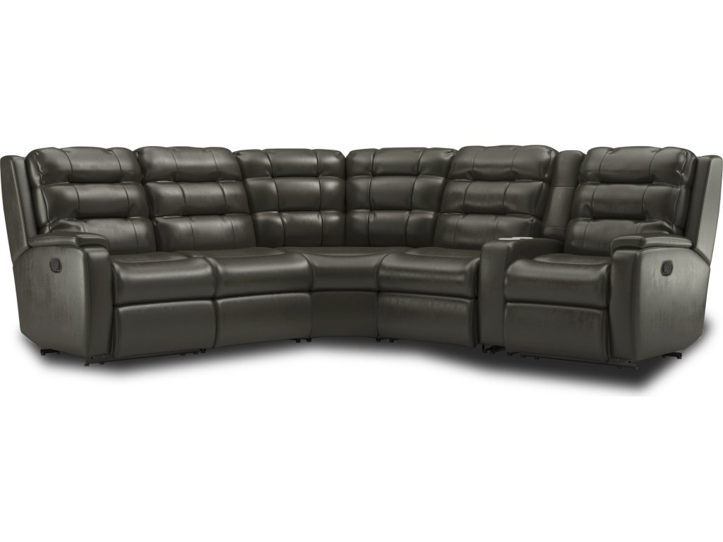 Arlo Leather Reclining Sectional - main image