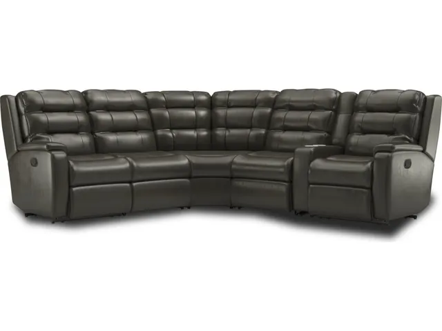 Arlo Leather Reclining Sectional