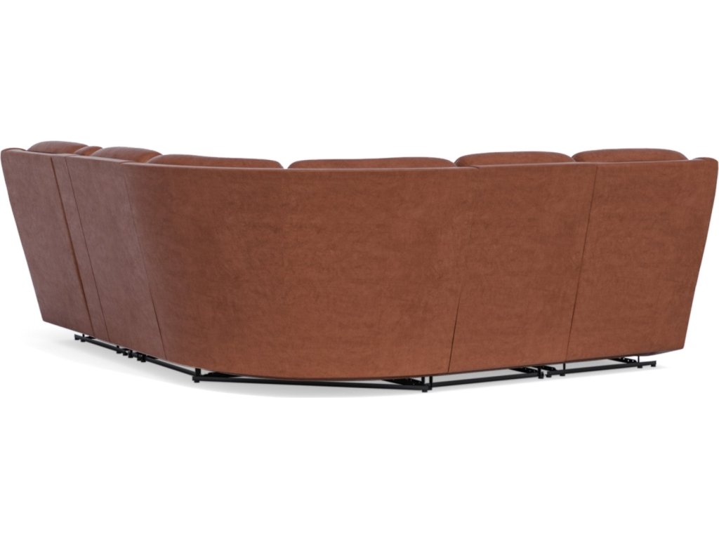 Arlo Leather Reclining Sectional - image 9