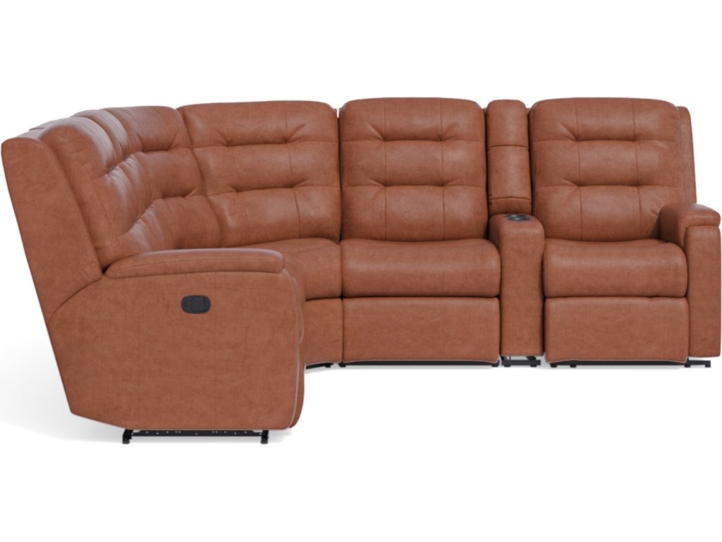 Arlo Leather Reclining Sectional - image 1