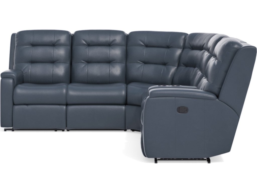 Arlo Leather Reclining Sectional - image 2