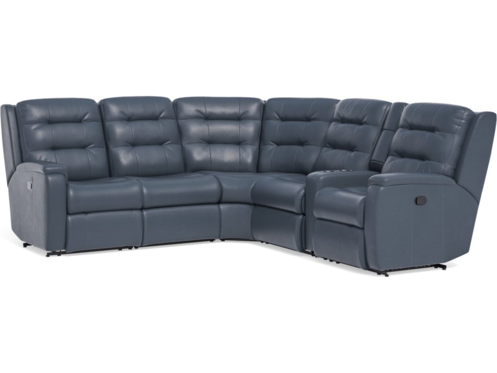 Arlo Leather Reclining Sectional - image 3
