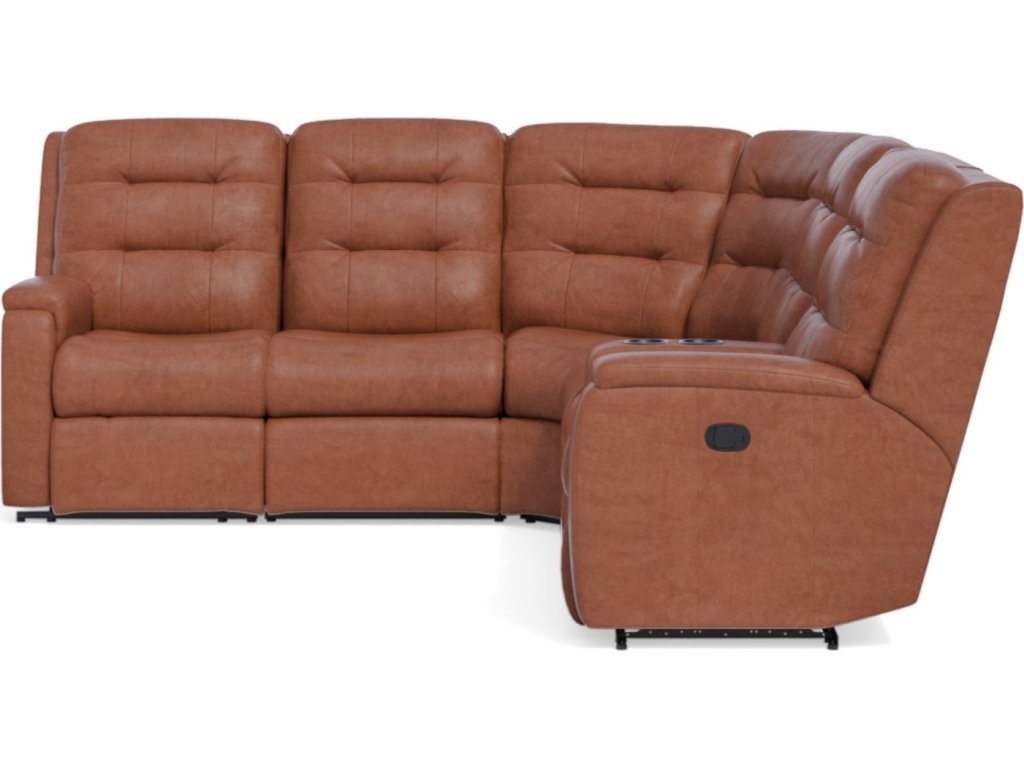 Arlo Leather Reclining Sectional - image 5