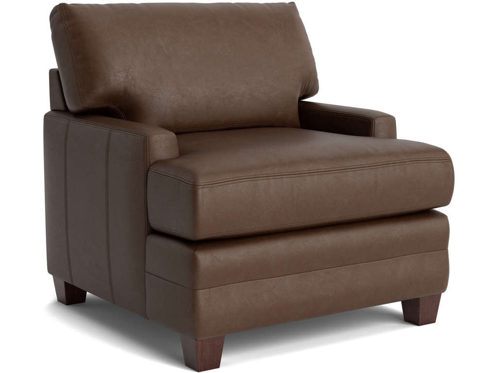 Carolina Leather Track Arm Accent Chair - image 1