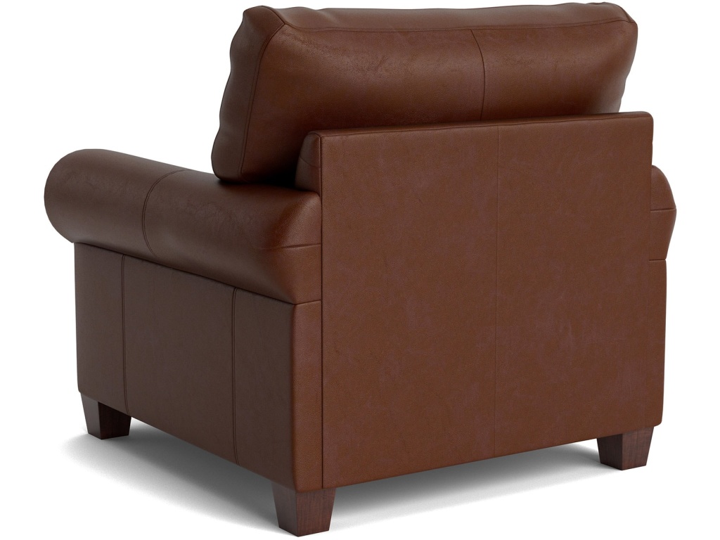 Carolina Leather Roll Arm Chair - image 5