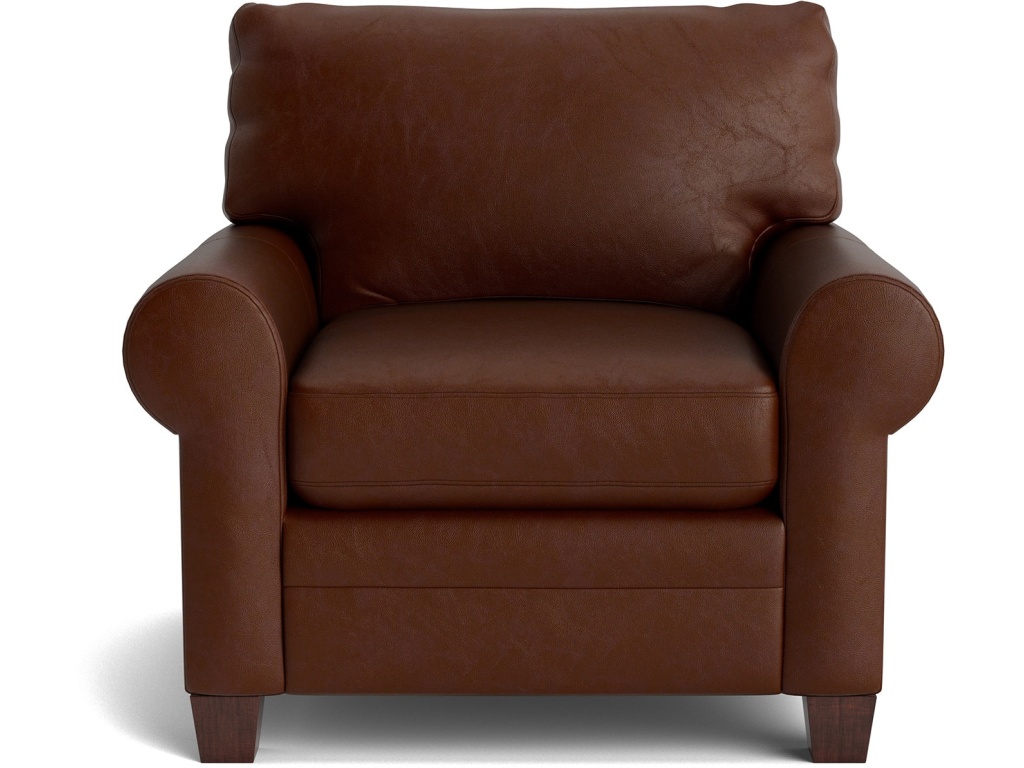 Carolina Leather Roll Arm Chair - main image
