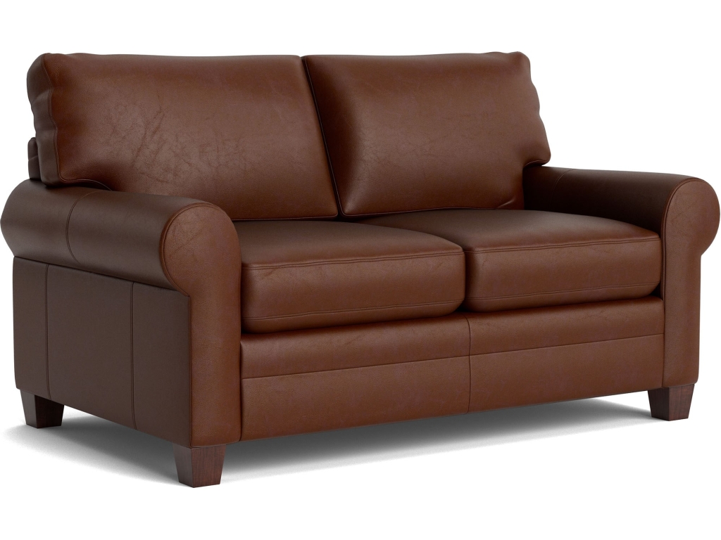 Carolina Leather Roll Arm Loveseat - image 2