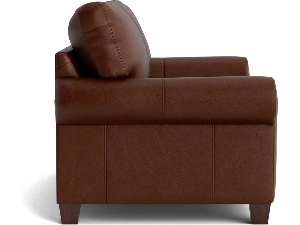 Carolina Leather Roll Arm Loveseat - image 3