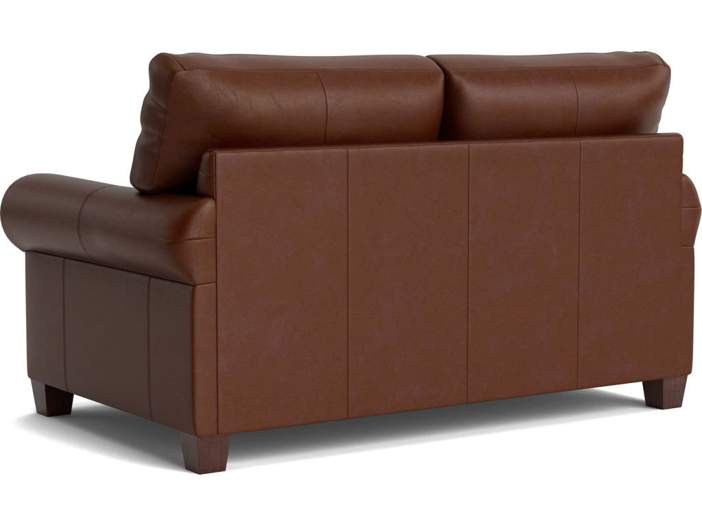 Carolina Leather Roll Arm Loveseat - image 4