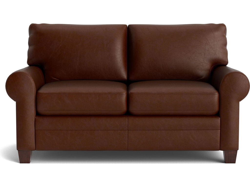 Carolina Leather Roll Arm Loveseat - main image