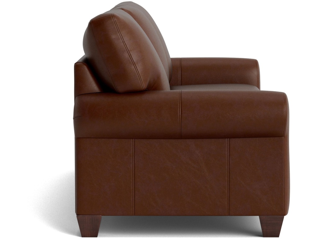 Carolina Leather Roll Arm Sofa - image 3