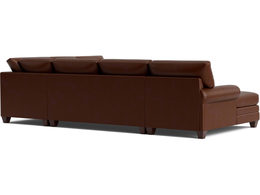 Carolina Leather Roll Arm U-Shaped Sectional - image 3