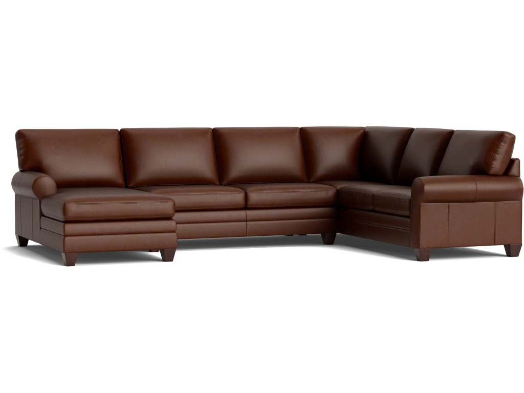 Carolina Leather Roll Arm U-Shaped Sectional - main image