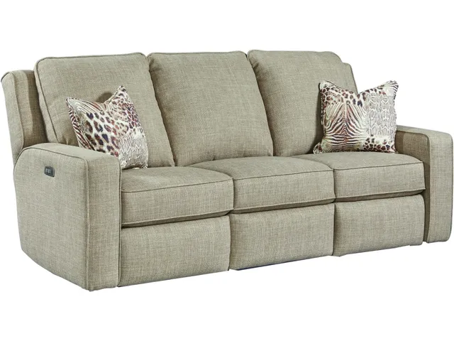 Power Headrest Double Reclining Sofa