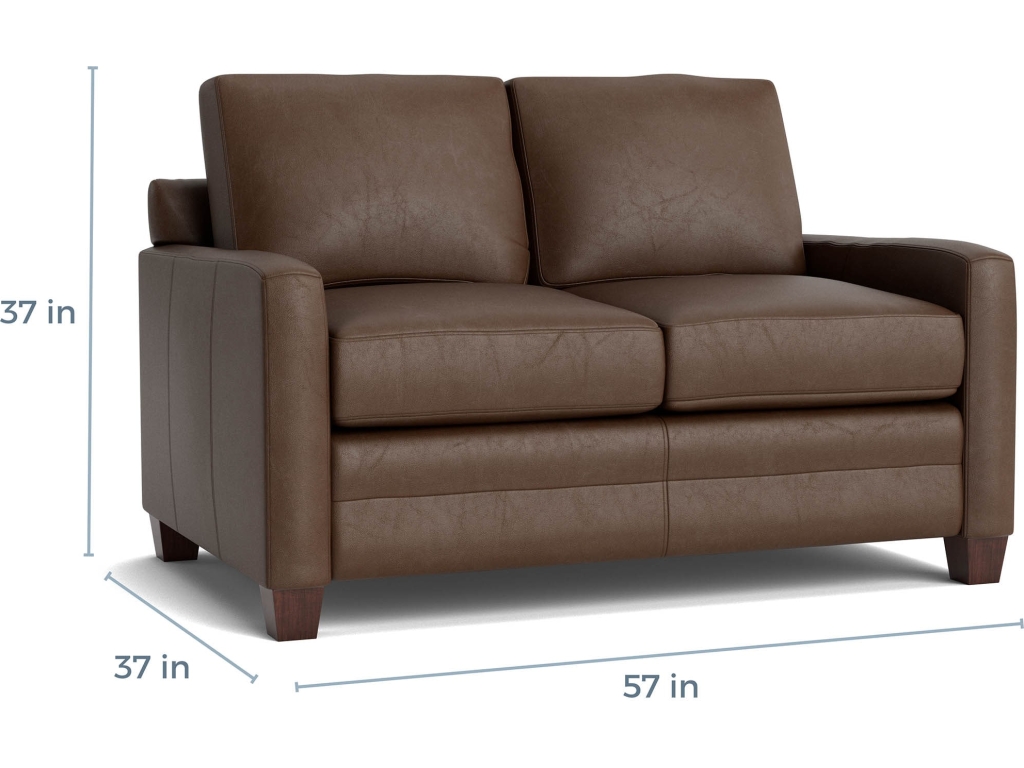 Carolina Leather Track Arm Loveseat - image 4
