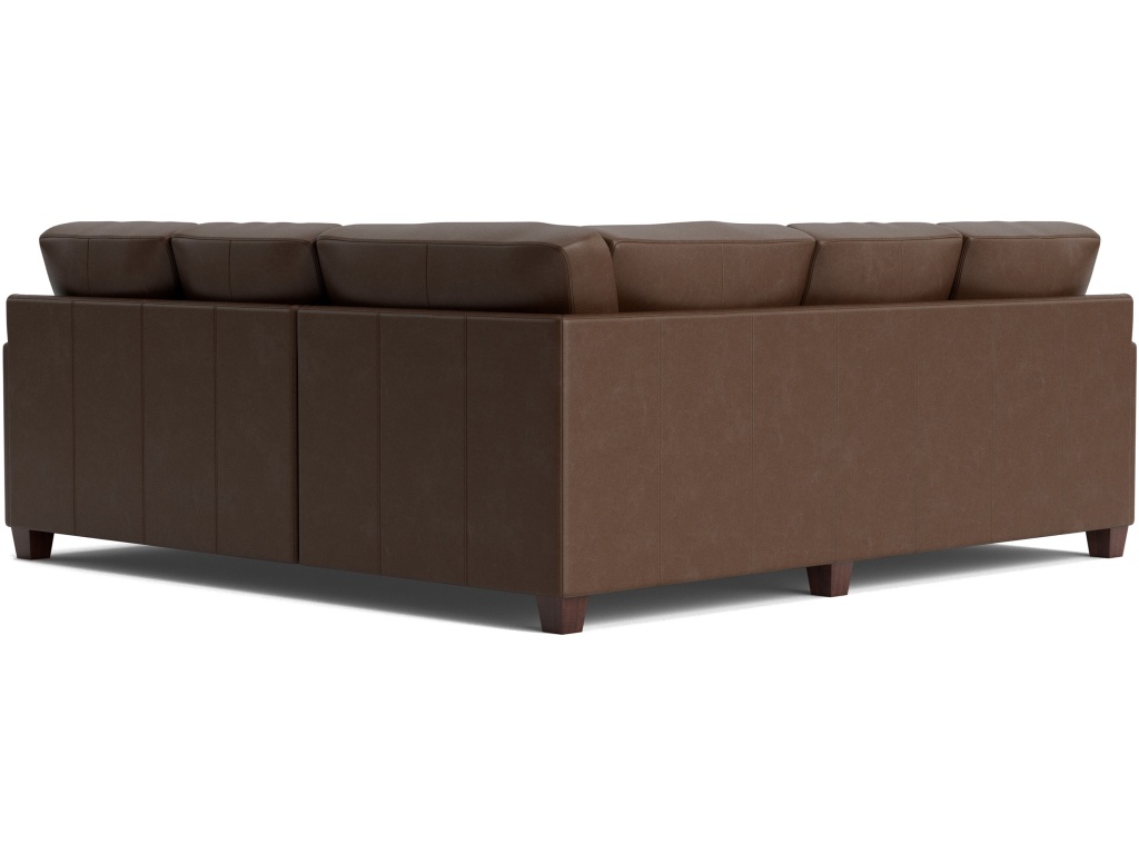 Carolina Leather Track Arm L-Shaped Sectional - image 3