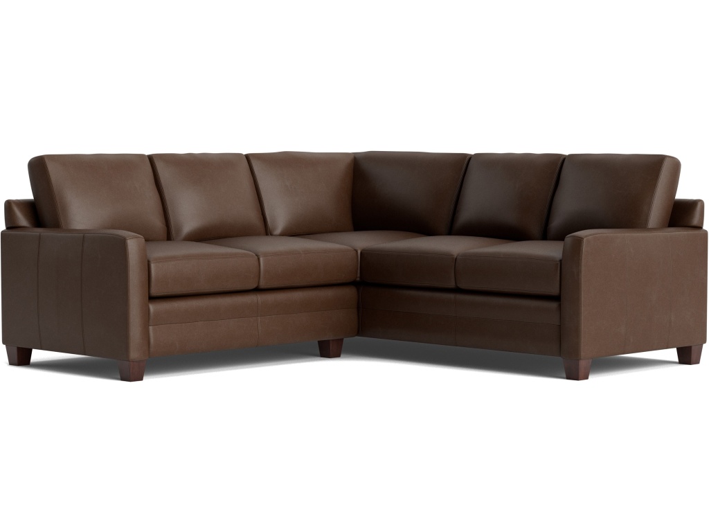 Carolina Leather Track Arm L-Shaped Sectional - main image