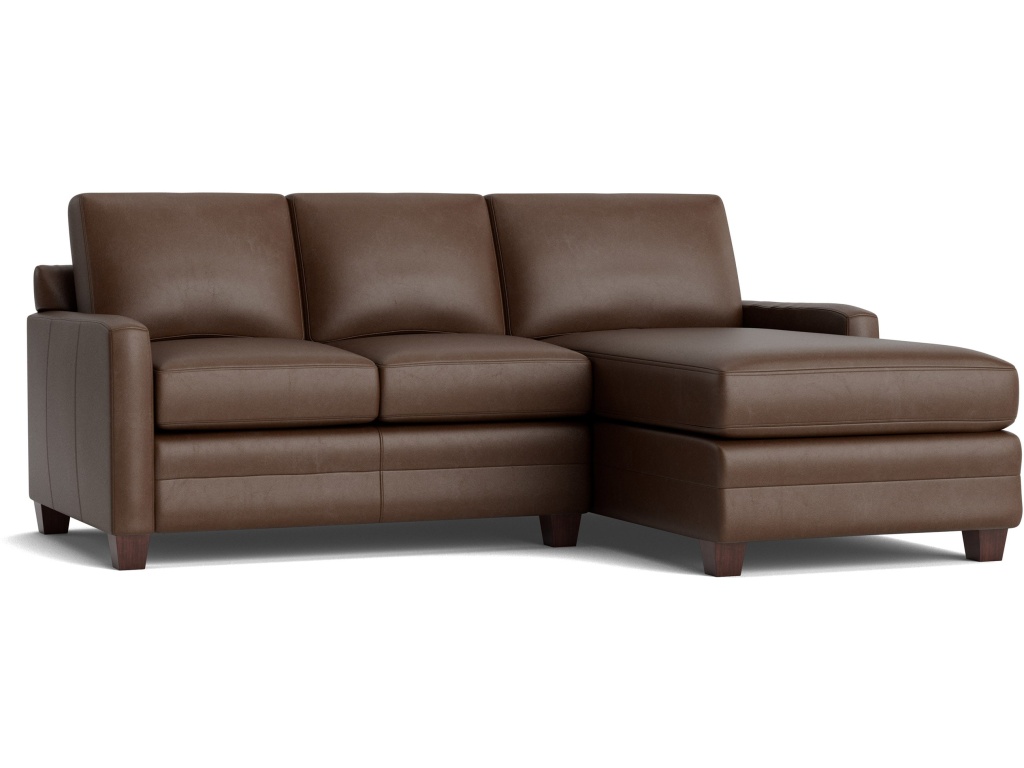 Carolina Leather Track Arm Chaise Sectional - image 2