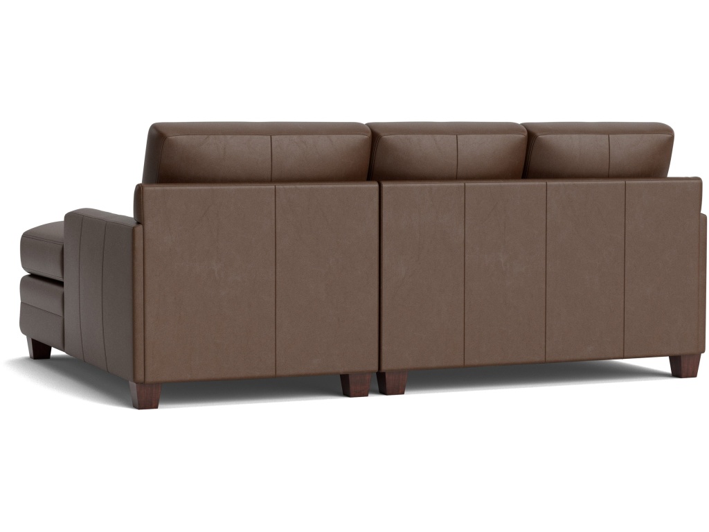 Carolina Leather Track Arm Chaise Sectional - image 4