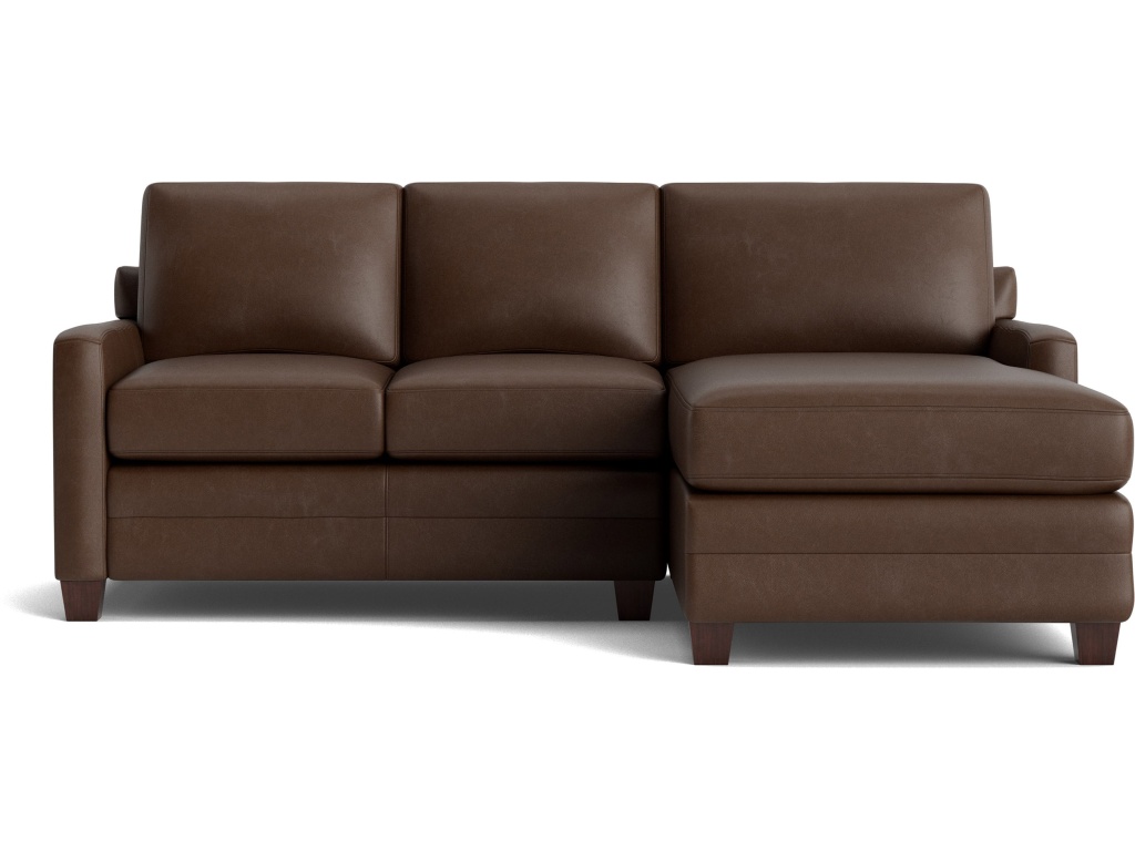 Carolina Leather Track Arm Chaise Sectional - main image