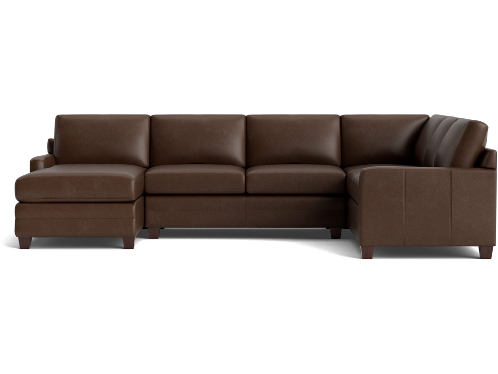 Carolina Leather Track Arm U-Shaped Sectional - image 2