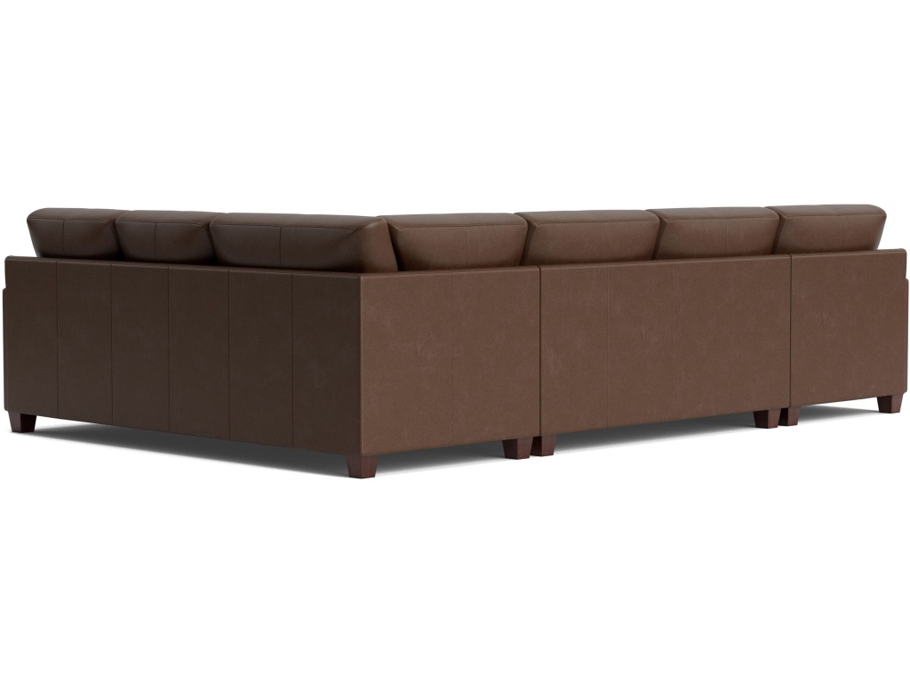 Carolina Leather Track Arm U-Shaped Sectional - image 4