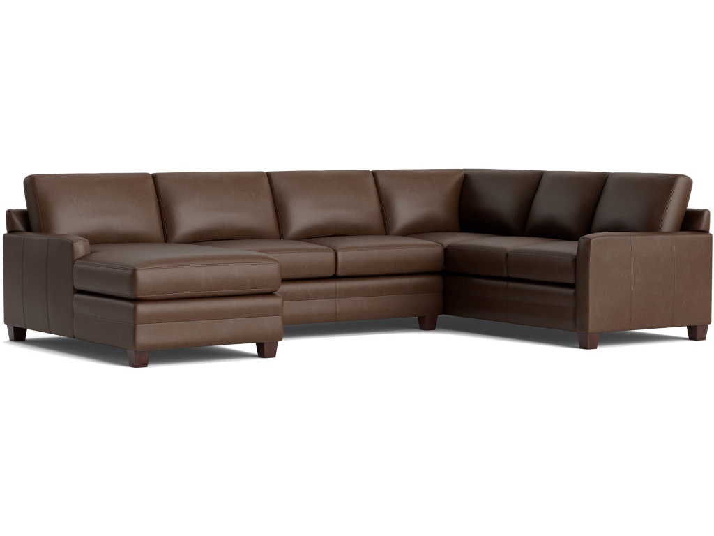 Carolina Leather Track Arm U-Shaped Sectional - main image