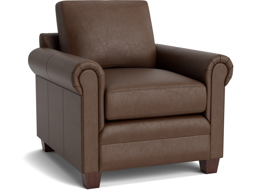 Carolina Leather Panel Arm Chair - image 3