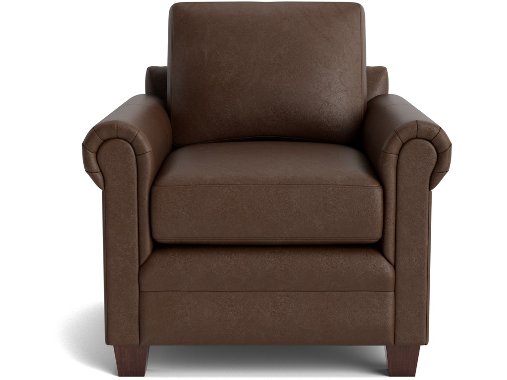 Carolina Leather Panel Arm Chair - main image