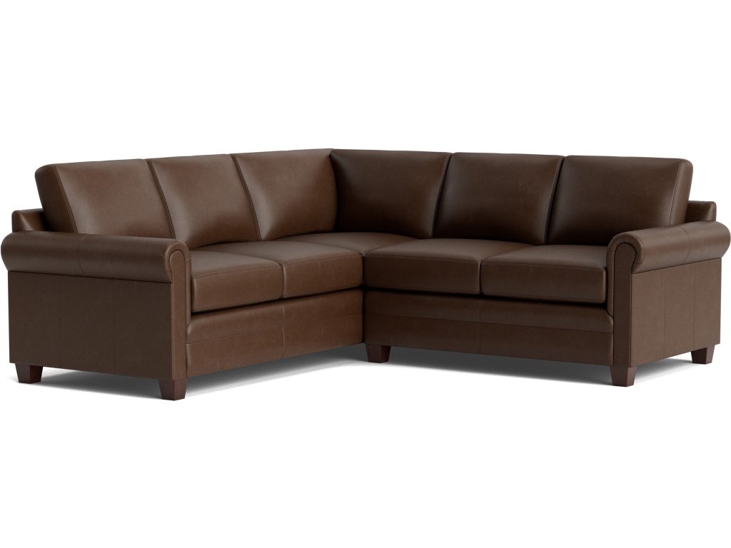Carolina Leather Panel Arm L-Shaped Sectional - main image