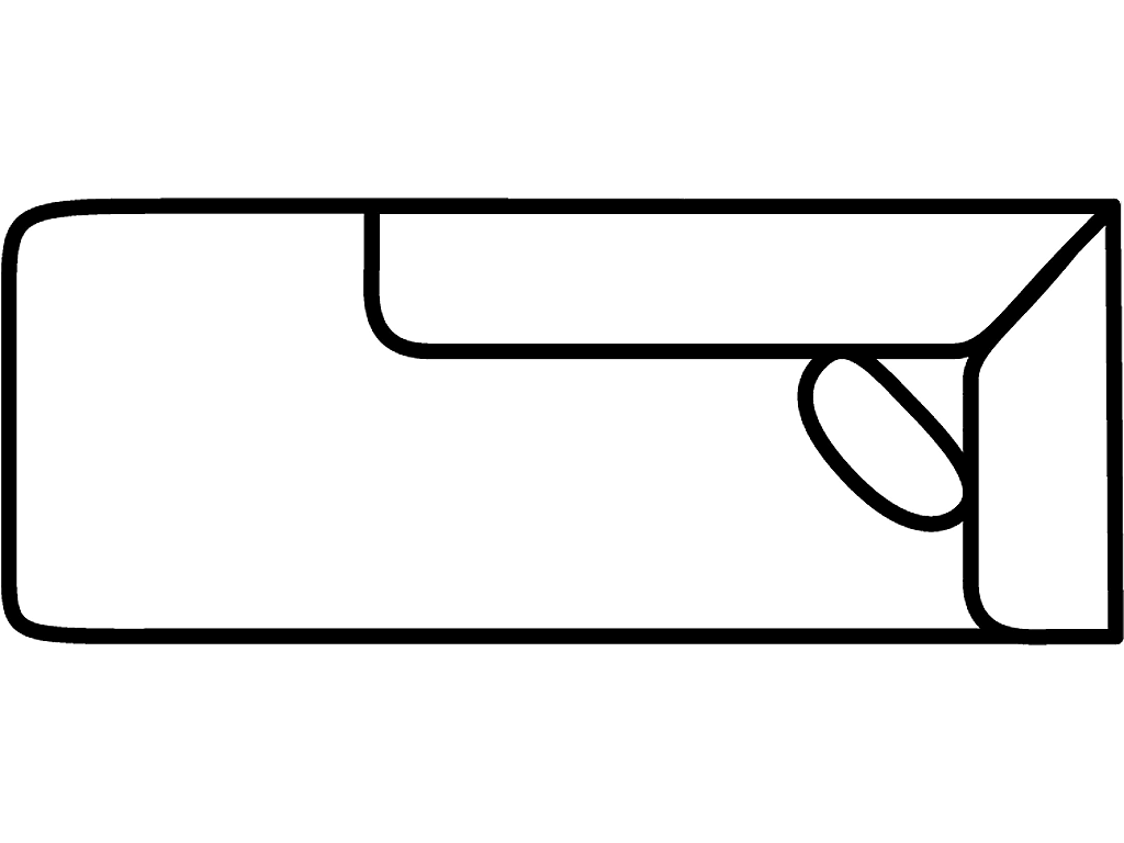 LSF 1 Arm Oversized Chaise - image 1
