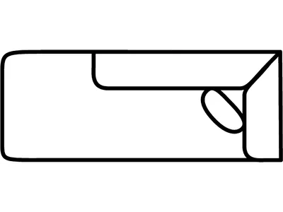 LSF 1 Arm Oversized Chaise - Alternative View