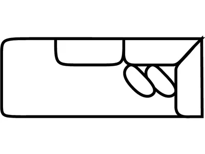 LSF 1 Arm Oversized Chaise - Alternative View