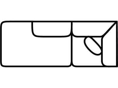 LSF 1 Arm Oversized Chaise - Alternative View