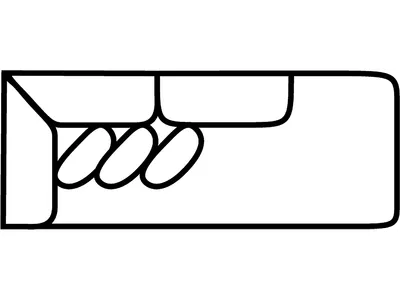 RSF 1 Arm Oversized Chaise - Alternative View