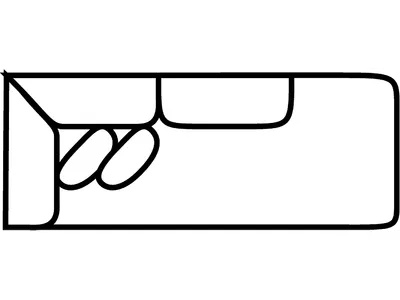 RSF 1 Arm Oversized Chaise - Alternative View