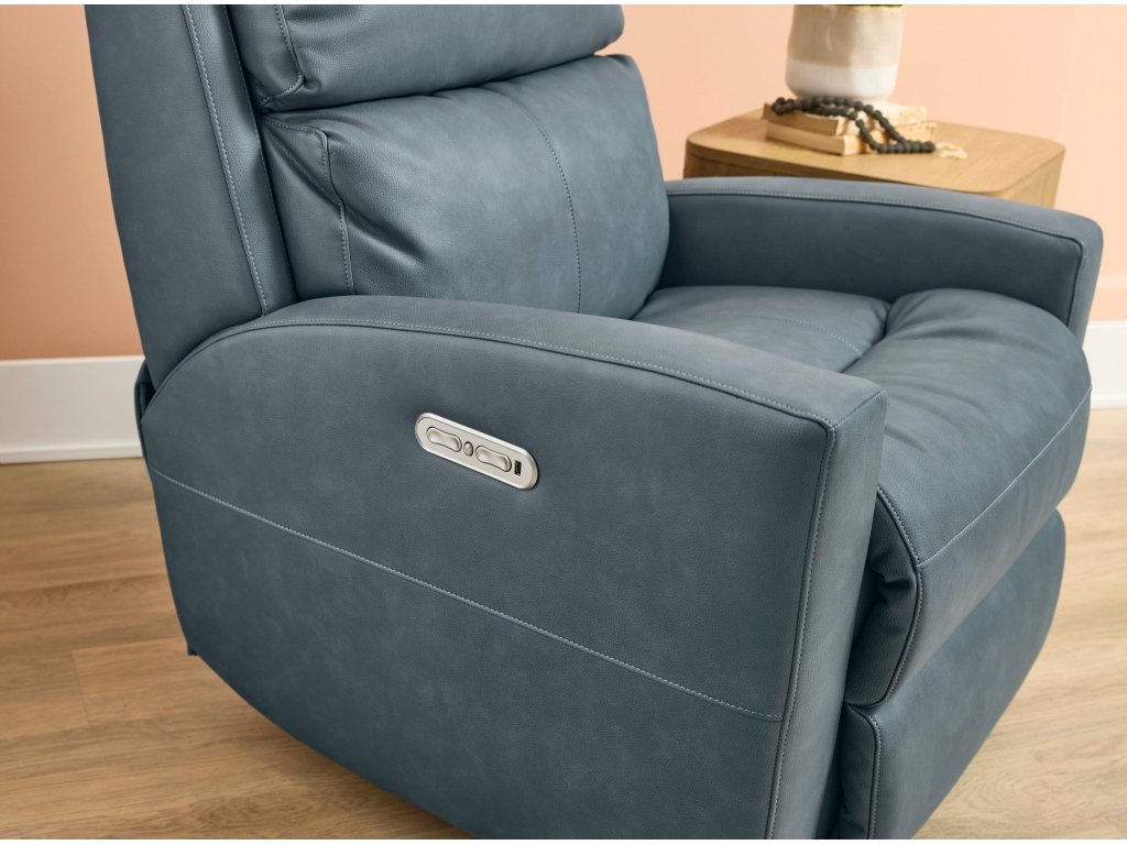 Catalina Leather Power Recliner with Power Headrest - image 2
