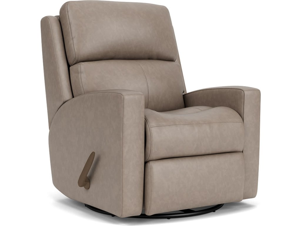 Catalina Leather Swivel Gliding Recliner - main image