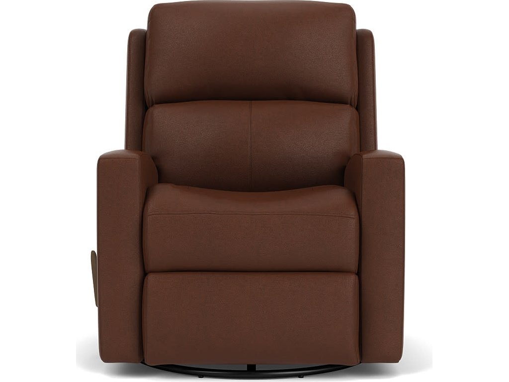 Catalina Leather Swivel Gliding Recliner - image 1