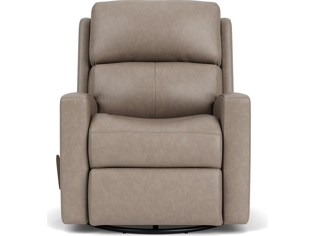 Catalina Leather Swivel Gliding Recliner - image 4