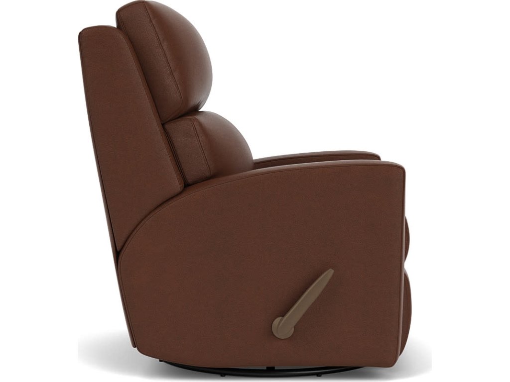 Catalina Leather Swivel Gliding Recliner - image 5